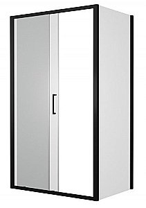 Душевой уголок Bravat BLACKLINE BS120.3101B 80х120 стекло прозрачное/профиль черный купить в интернет-магазине Sanbest