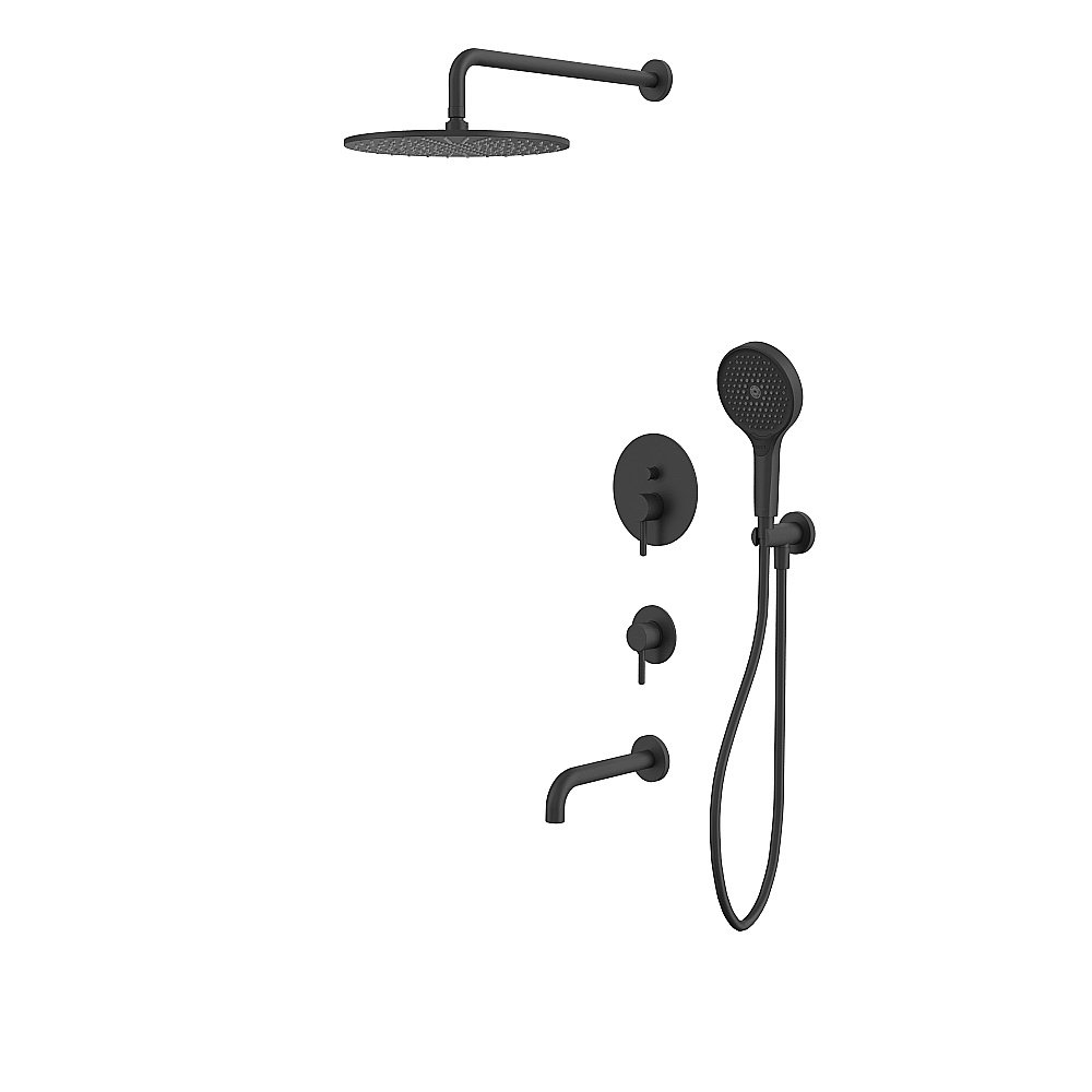 Душевая система WhiteCross Y YSET07TOPBL черная матовая купить в интернет-магазине сантехники Sanbest