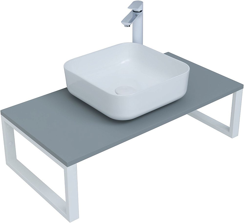 Столешница для раковины Aquanet Арт 90 мисти грин для ванной в интернет-магазине сантехники Sanbest