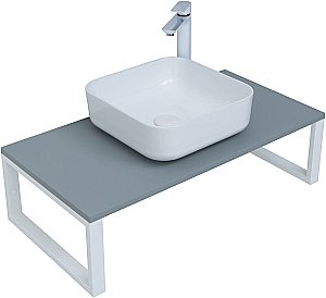 Столешница для раковины Aquanet Арт 90 мисти грин для ванной в интернет-магазине сантехники Sanbest