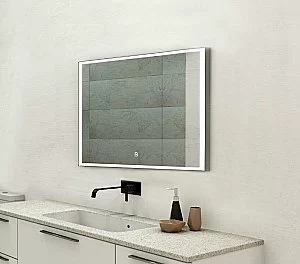Зеркало с подсветкой ART&MAX AREZZO 120x80 хром в ванную от интернет-магазине сантехники Sanbest