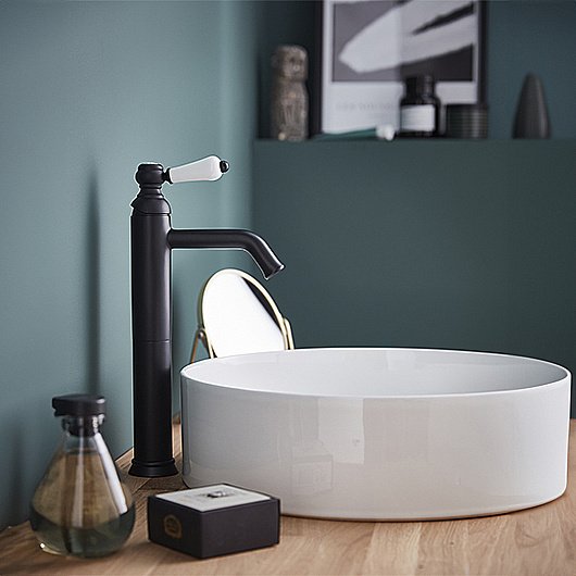 Cмеситель для раковины Jacob Delafon LOUISE E24361-BL черный матовый купить в интернет-магазине сантехники Sanbest