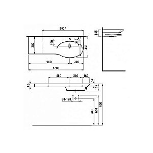 Раковина Laufen Palace 8.1670.5.000.104.1 купить в интернет-магазине Sanbest