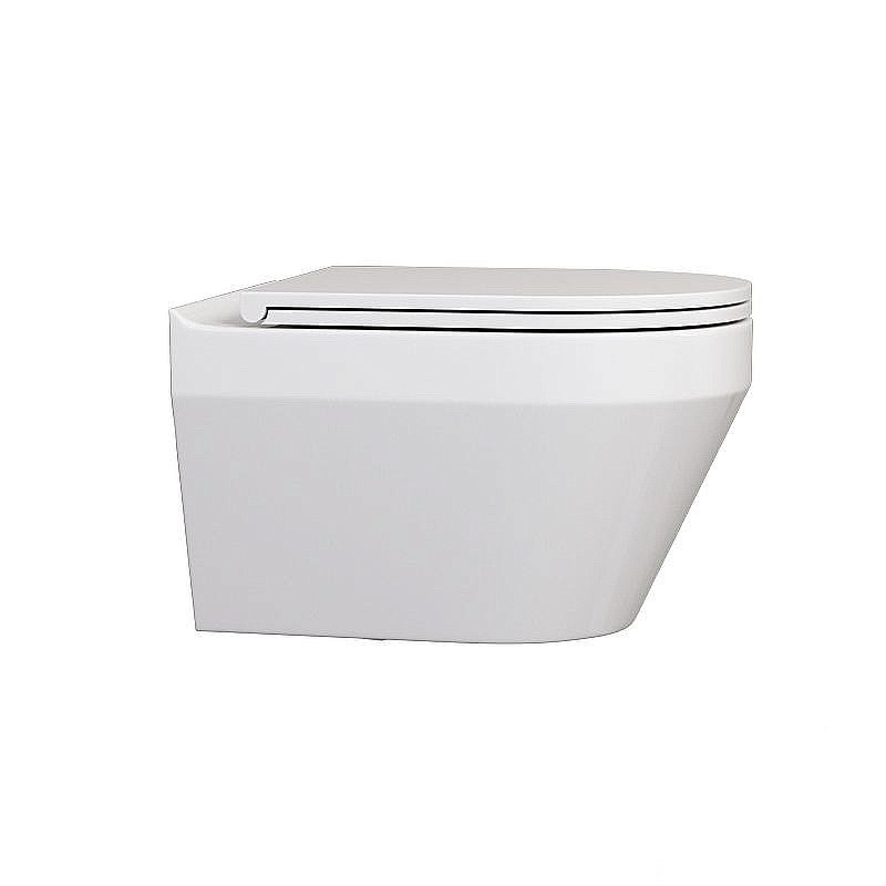 Унитаз Caprigo Modern Polo P-1403 безободковый, с крышкой микролифт, белый купить в интернет-магазине Sanbest