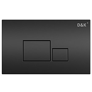 Кнопка для инсталляции D&K Quadro DB1519025 черная матовая купить в интернет-магазине сантехники Sanbest