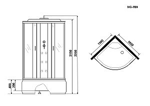 Душевая кабина Niagara Ultra NG-709-01 100x100 купить в интернет-магазине Sanbest