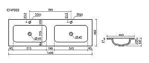 Раковина Ceramica Nova Grace CN7022MB черный матовый купить в интернет-магазине Sanbest