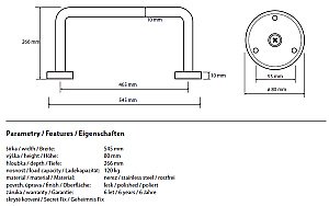 Поручень Bemeta Help program 301102121 купить в интернет-магазине сантехники Sanbest