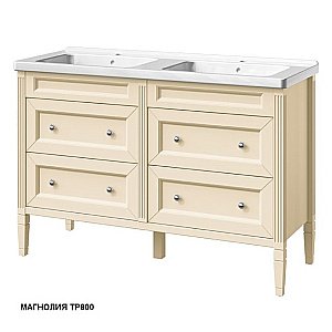 Тумба с раковиной с 2-мя ящиками Caprigo Albion-concept 125 цвет на заказ для ванной в интернет-магазине Sanbest