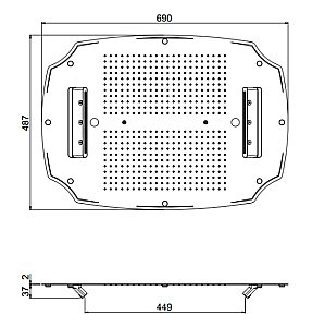 Верхний душ Carimali MyDream Colonial 23071XN/S-CRX купить в интернет-магазине сантехники Sanbest