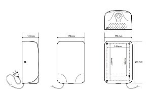 Автоматическая сушилка для рук Bemeta Hotel 924224130 черная купить в интернет-магазине сантехники Sanbest