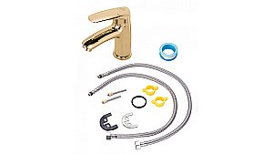 Смеситель для раковины Orange ALFI M18-021gd золото купить в интернет-магазине сантехники Sanbest