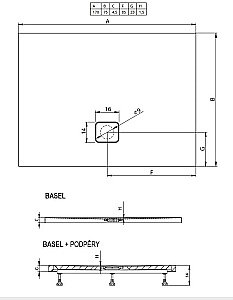 Душевой поддон Riho Basel 423 170x75 D005033005 белый купить в интернет-магазине Sanbest