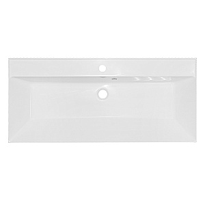 Тумба с раковиной Azario Эстима 100/2 CS00094585 белый глянцевый для ванной в интернет-магазине Sanbest