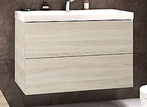 Тумба с раковиной Art&Max AM_Verona_Push_1000_2C_SO_RS_TS дуб Сонома для ванной в интернет-магазине Sanbest