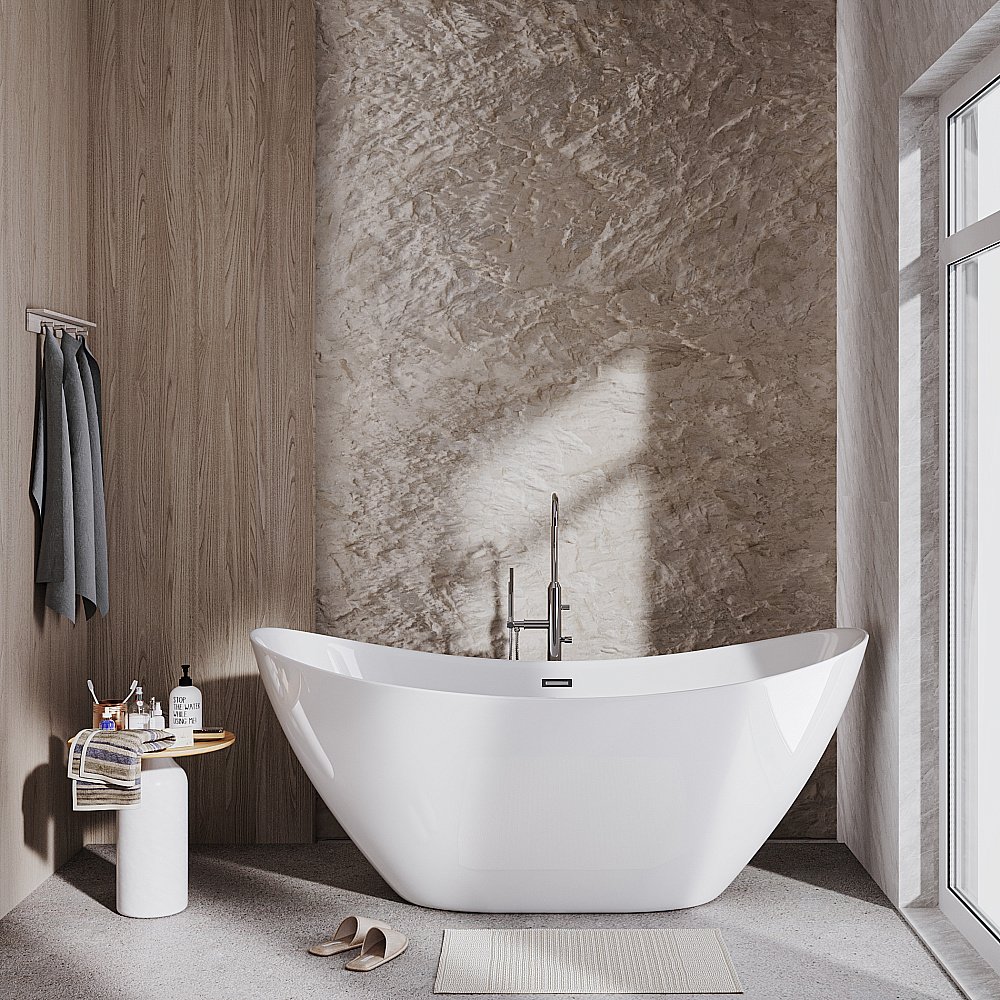 Ванна акриловая Grossman Galaxy GR-2103 180x77 белая купить в интернет-магазине Sanbest