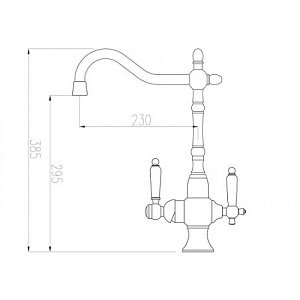 Смеситель для кухни Zorg Sanitary ZR 336 YF-50 BR Бронза купить в интернет-магазине сантехники Sanbest