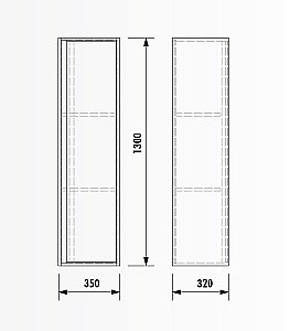 Пенал Creavit Verti для ванной в интернет-магазине сантехники Sanbest