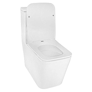 Унитаз моноблок Azario Avanti AZ-6203 белый, безободковый, с крышкой микролифт, слив торнадо купить в интернет-магазине Sanbest