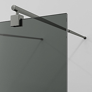 Душевое ограждение WasserKRAFT Vechte 60W46GR-TG 110 фиксатор графит/стекло тонированное купить в интернет-магазине Sanbest