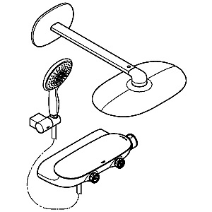 Душевая система Grohe Rainshower SmartControl 26446000 купить в интернет-магазине сантехники Sanbest