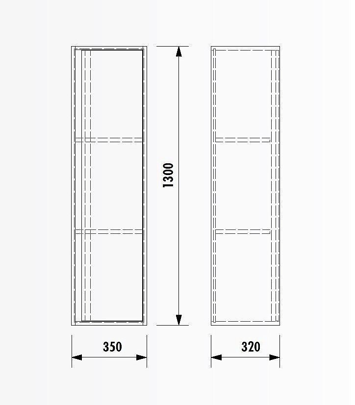 Пенал Creavit Verti для ванной в интернет-магазине сантехники Sanbest