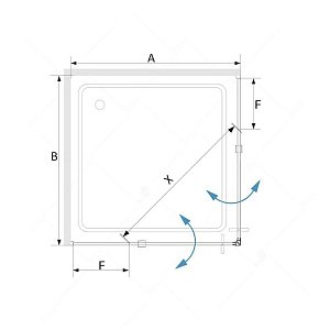 Душевой уголок RGW Stilvoll SV-33B 80x80 купить в интернет-магазине Sanbest