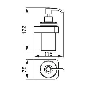 Диспенсер  Aquanet 5781-J купить в интернет-магазине сантехники Sanbest