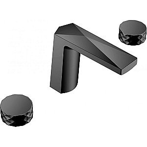 Смеситель для раковины Boheme Venturo 150-B-DIAMOND черный купить в интернет-магазине сантехники Sanbest