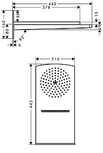 Верхний душ Hansgrohe Raindance Rainfall 28433000 хром купить в интернет-магазине сантехники Sanbest