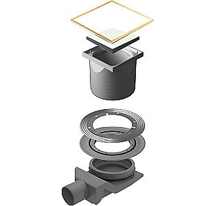 Душевой трап Pestan Confluo Standard 13000159 белый/золото купить в интернет-магазине Sanbest