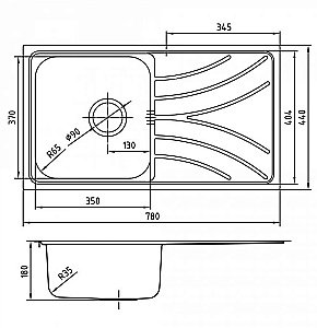 Кухонная мойка Iddis Arro ARR78PDi77 78 сталь купить в интернет-магазине сантехники Sanbest