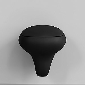 Унитаз подвесной Ambassador Diamond 123T20201R безободковый, черный матовый купить в интернет-магазине Sanbest