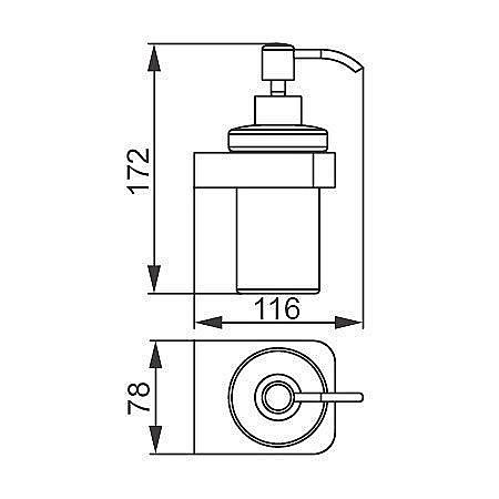 Диспенсер  Aquanet 5781-J купить в интернет-магазине сантехники Sanbest