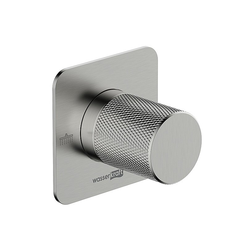 Дивертор Wasserkraft Tauber A296 2 выхода, никель для смесителя в интернет-магазине сантехники Sanbest