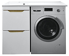 Тумба с раковиной Azario Magenta 120 CS00078395 белая левая купить в интернет-магазине сантехники Sanbest