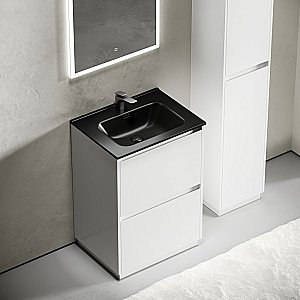 Тумба с раковиной Sancos Libra Floor 60 LB60FW белая для ванной в интернет-магазине Sanbest