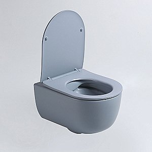 Унитаз Vincea Evo VT1-34SMO безободковый, с крышкой микролифт, океан матовый купить в интернет-магазине Sanbest