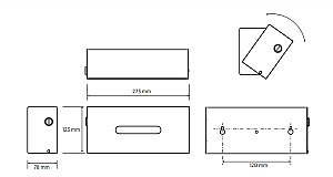 Салфетница Bemeta Hotel 101003025 нержавеющая сталь матовая купить в интернет-магазине сантехники Sanbest