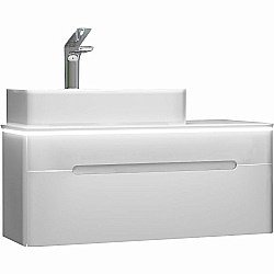 Тумба под раковину Jorno Shine 90 Shi.01.90/P/W белая купить в интернет-магазине сантехники Sanbest