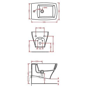 Биде подвесное ARTCERAM Jazz JZB001 01 00 белое купить в интернет-магазине Sanbest