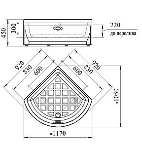 Душевой поддон Радомир 1-11-0-0-0-002 92x92 белый купить в интернет-магазине Sanbest