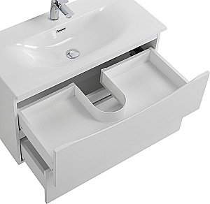 Тумба с раковиной BelBagno MARINO-CER-MINI-700-2C-SO-BO-P Bianco Opaco для ванной в интернет-магазине Sanbest