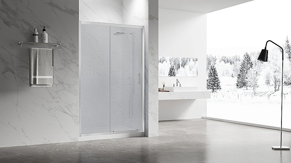 Душевая дверь Veconi Vianno VN55-100-02-C8 100 стекло pear/профиль хром купить в интернет-магазине Sanbest