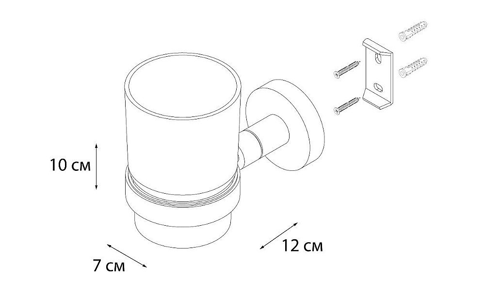 Стакан FIXSEN MODERN FX-51506 купить в интернет-магазине сантехники Sanbest