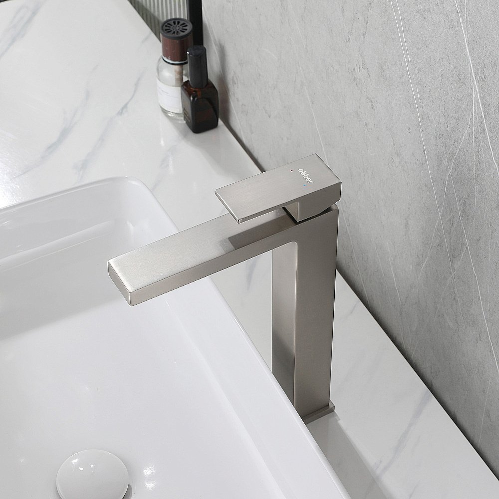 Смеситель для раковины ABBER Daheim AF8211SP сатин купить в интернет-магазине сантехники Sanbest