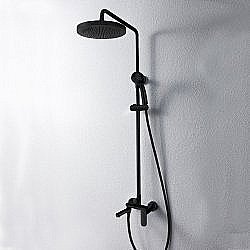 Душевая система Bravat Opal F6125183BM-A5-RUS черная купить в интернет-магазине сантехники Sanbest