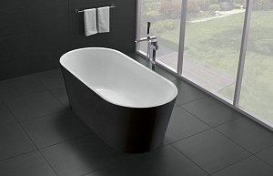 Ванна акриловая BelBagno BB71 170х80 черная/белая купить в интернет-магазине Sanbest