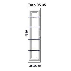Пенал подвесной AQWELLA Empire 35 для ванной в интернет-магазине сантехники Sanbest