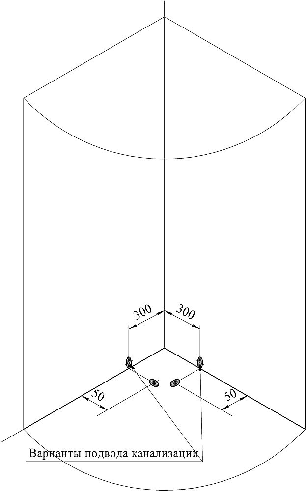 Душевой уголок Радомир Найт 110х110 стекло прозрачное/профиль черный купить в интернет-магазине Sanbest